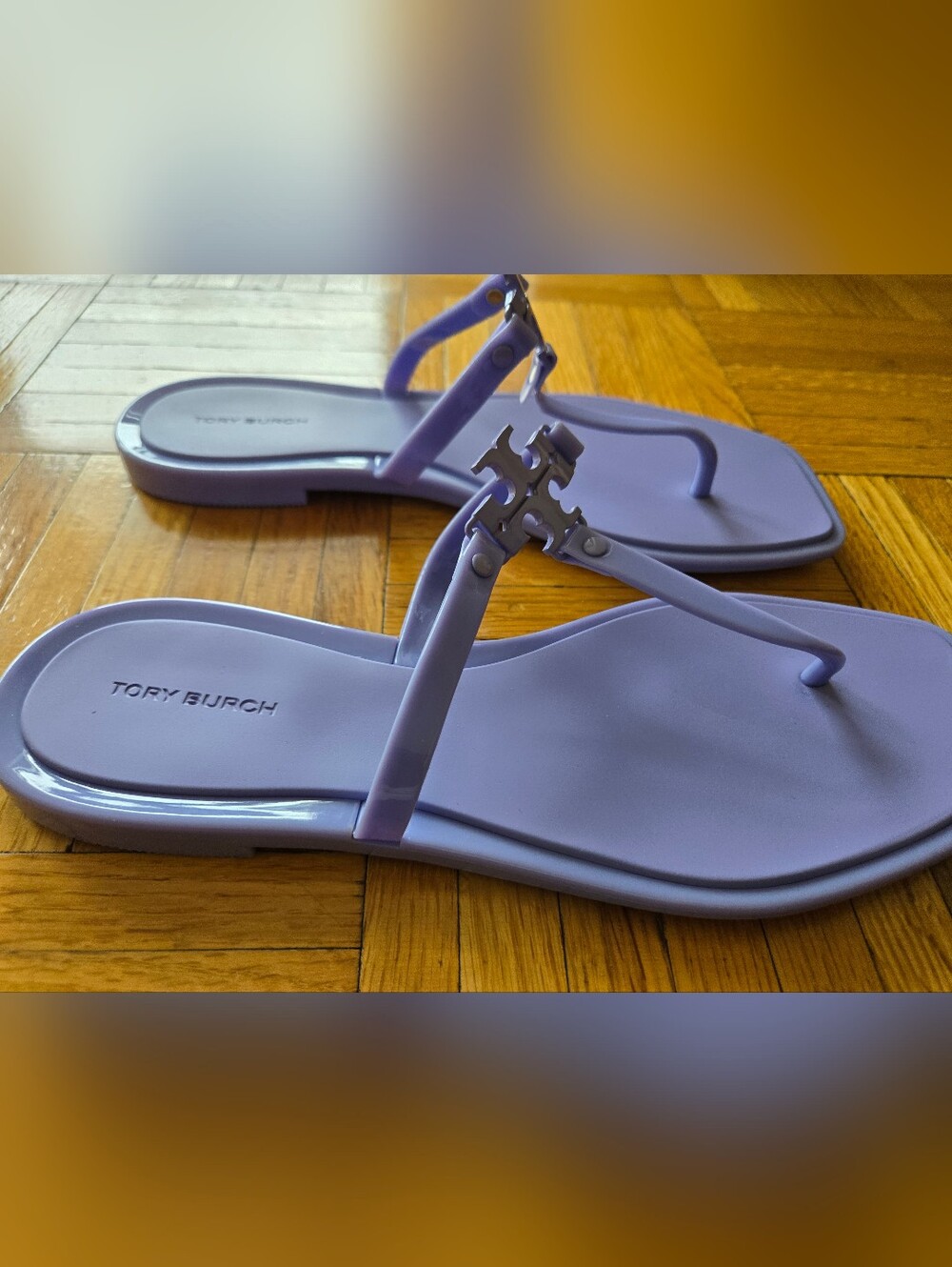 Brand New Unworn Tory Burch Lilac Roxanne Jelly Thong Sandal